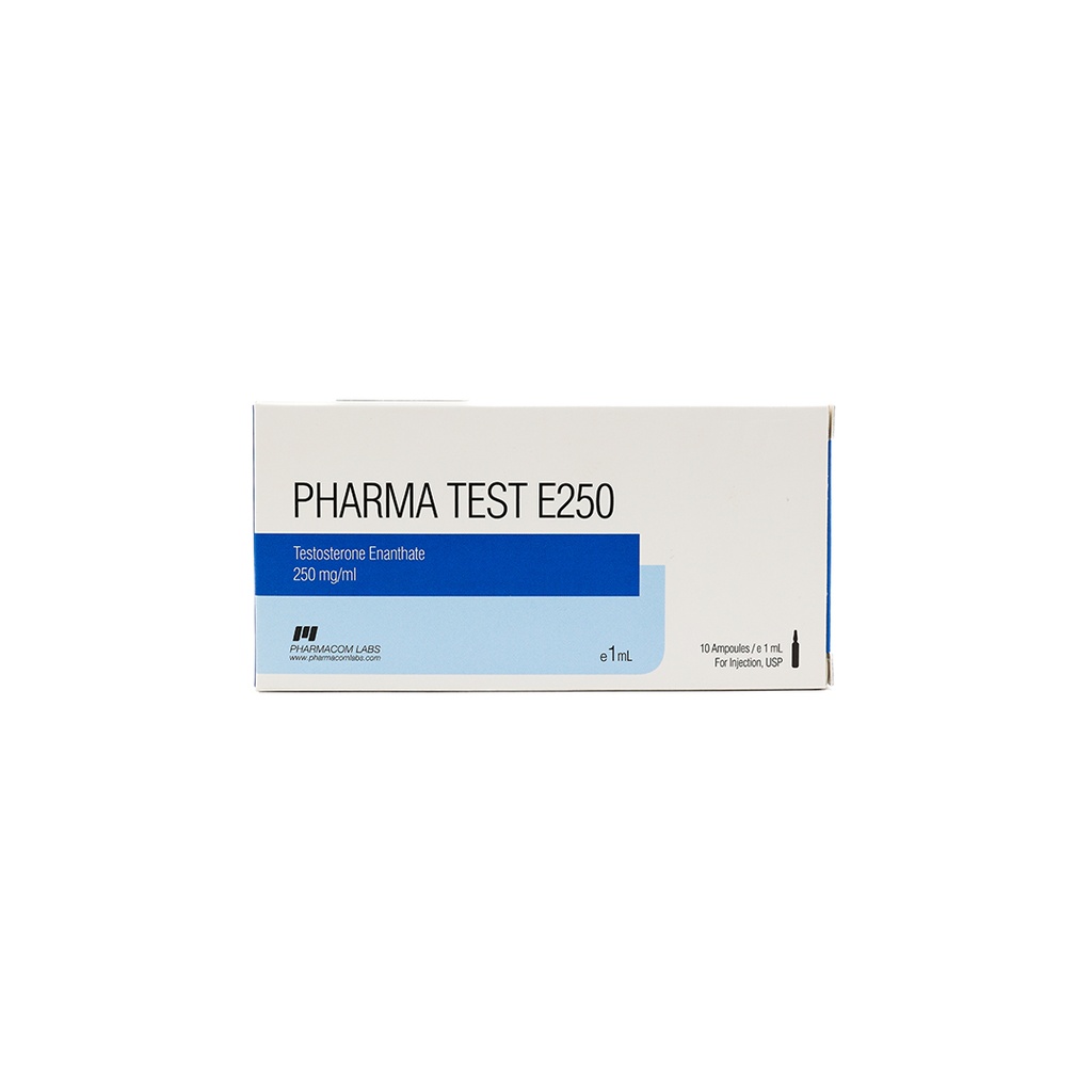 [001010002] PHARMA TEST E 250  - Testosterone Enanthate  - 250 MG/ML - 10 X 1 ML AMPULE - Pharmacom LABS