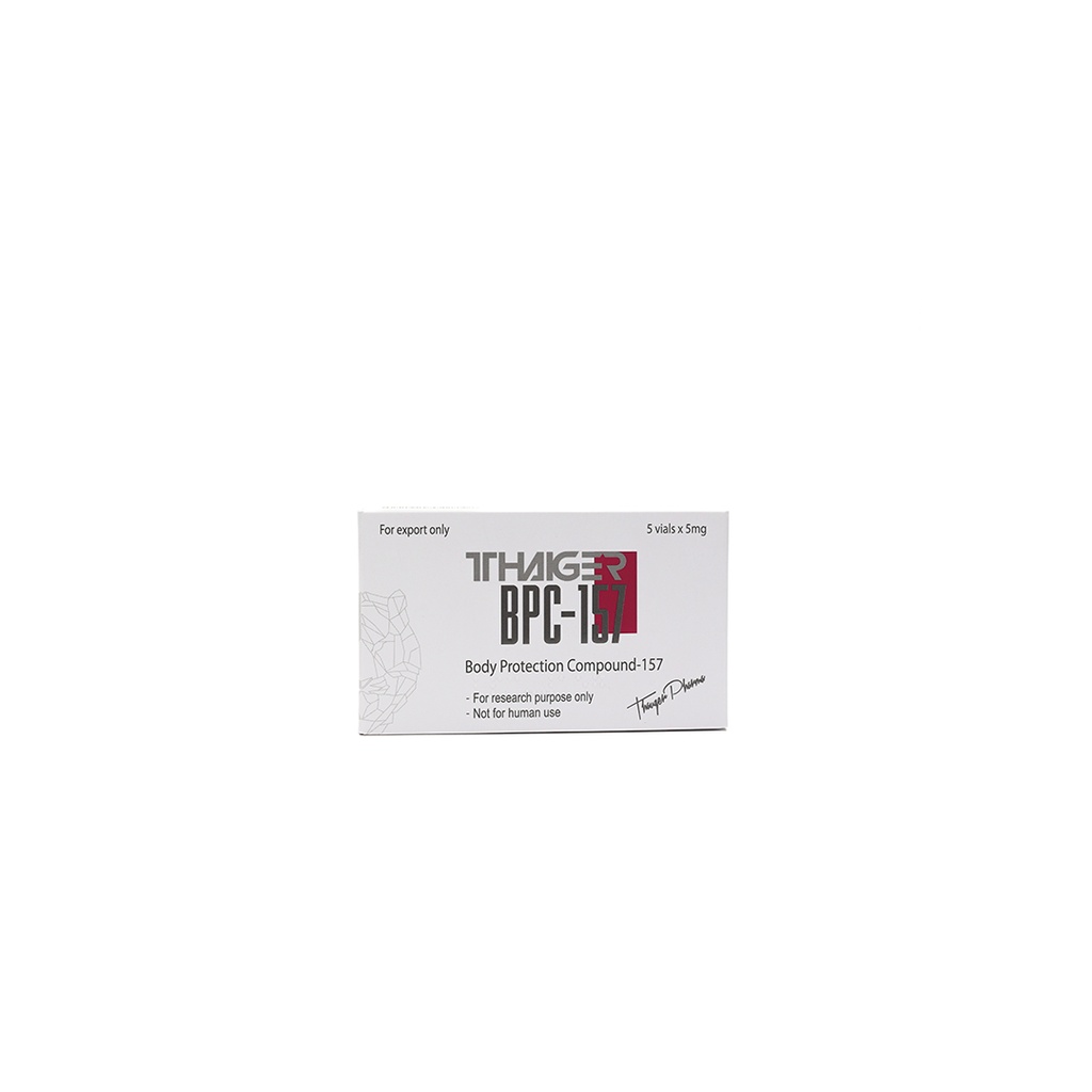 [003130047] BPC-157  - BODY PROTECTION COMPOUND -157 (2-8 C) - 5 MG / VIAL - 5 VIALS - Thaiger Pharma