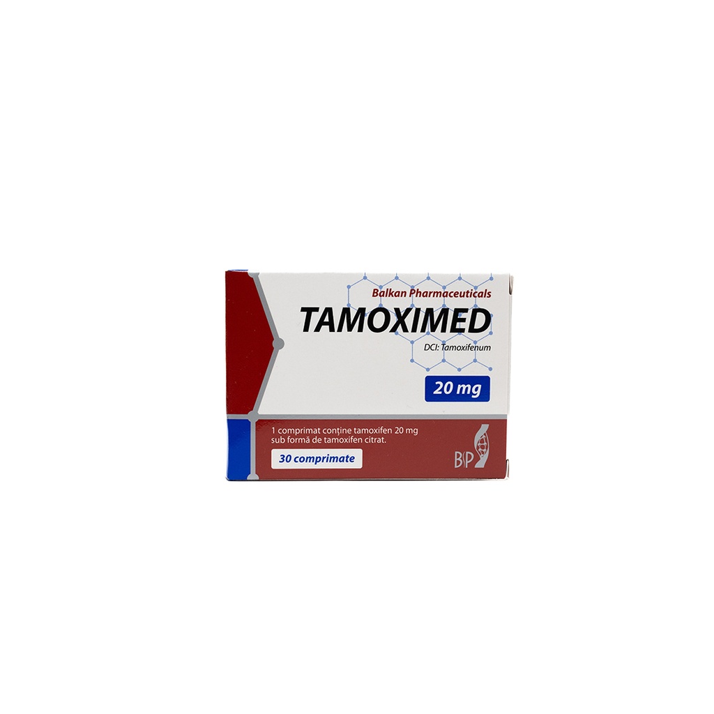 [005140034] Tamoximed - Tamoxifenum - 20 MG / pill  - 30 Tablets Blisters Box  - BALKAN PHARMA