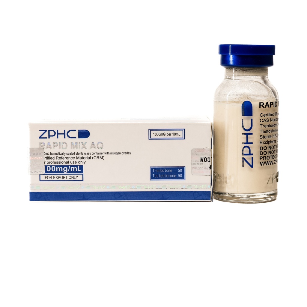 [002030096] RAPID MIX AQ - Trenbolone 50 Testosterone 50 - 100 MG/ML - 10 ML VIAL - ZPHC PHARMA