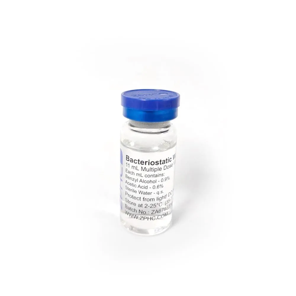 [002070100] Bacteriostatic Water FOR Fragment - Sterile with 0.9% Benzyl Alcohol and 0.6% Acetic Acid - 0.9% & 0.6% / VIAL - 11 ML VIAL - ZPHC PHARMA