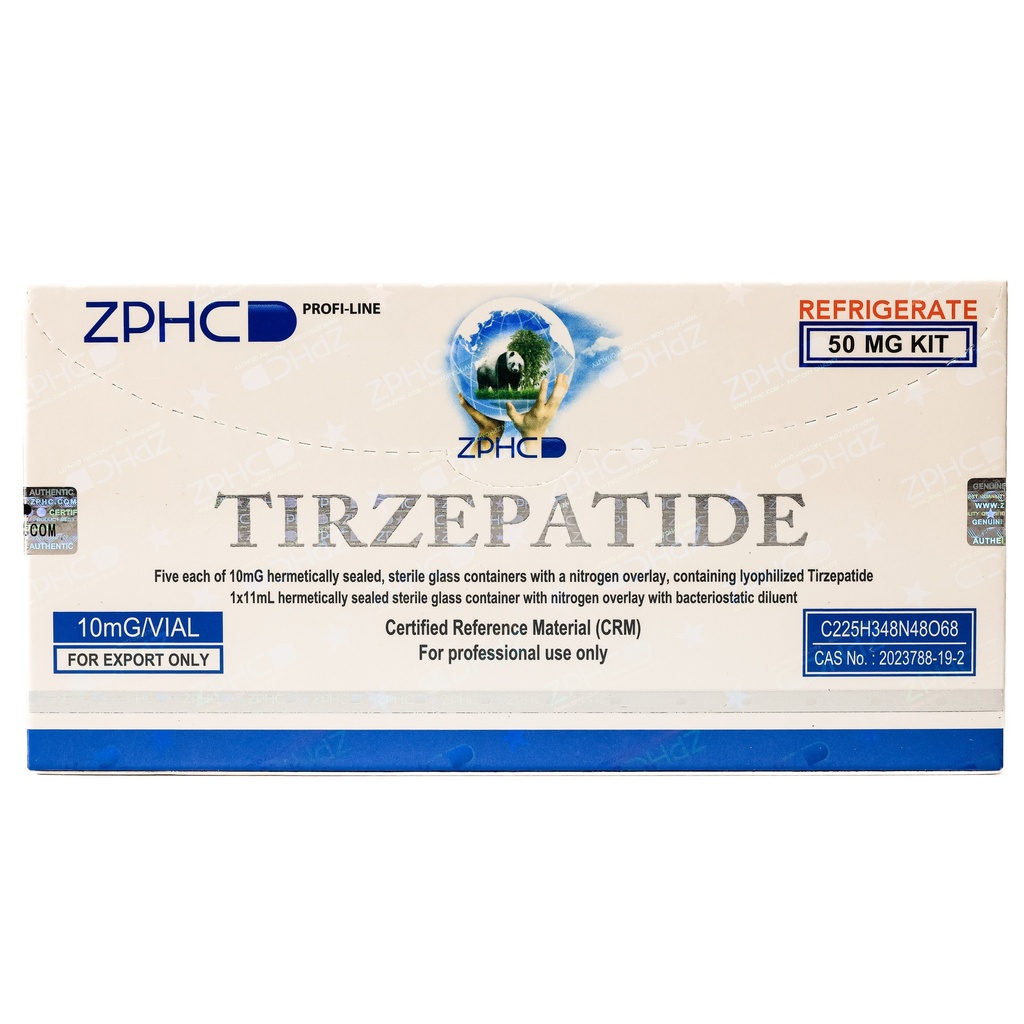 [002090103] Tirzepatide 50 MG KIT - 10 MG / VIAL - 5 VIALS - ZPHC PHARMA
