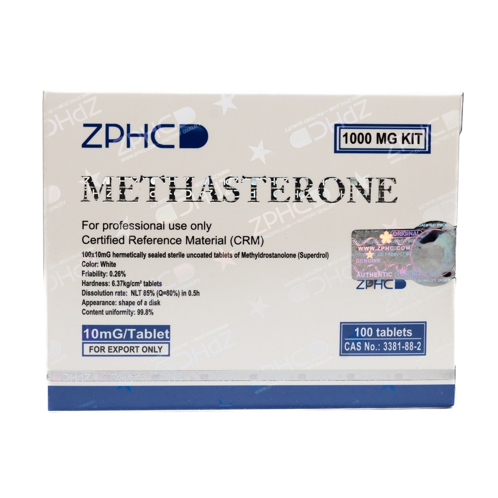 [002140159] SUPERDROL  - Methasterone  Methyldrostanolone - 10 MG / pill  - 100 Tablets Blisters Box  - ZPHC PHARMA