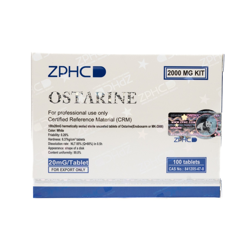 [002140191] OSTARINE - MK2866 CAPS - 20 MG / pill  - 100 Tablets Blisters Box  - ZPHC PHARMA
