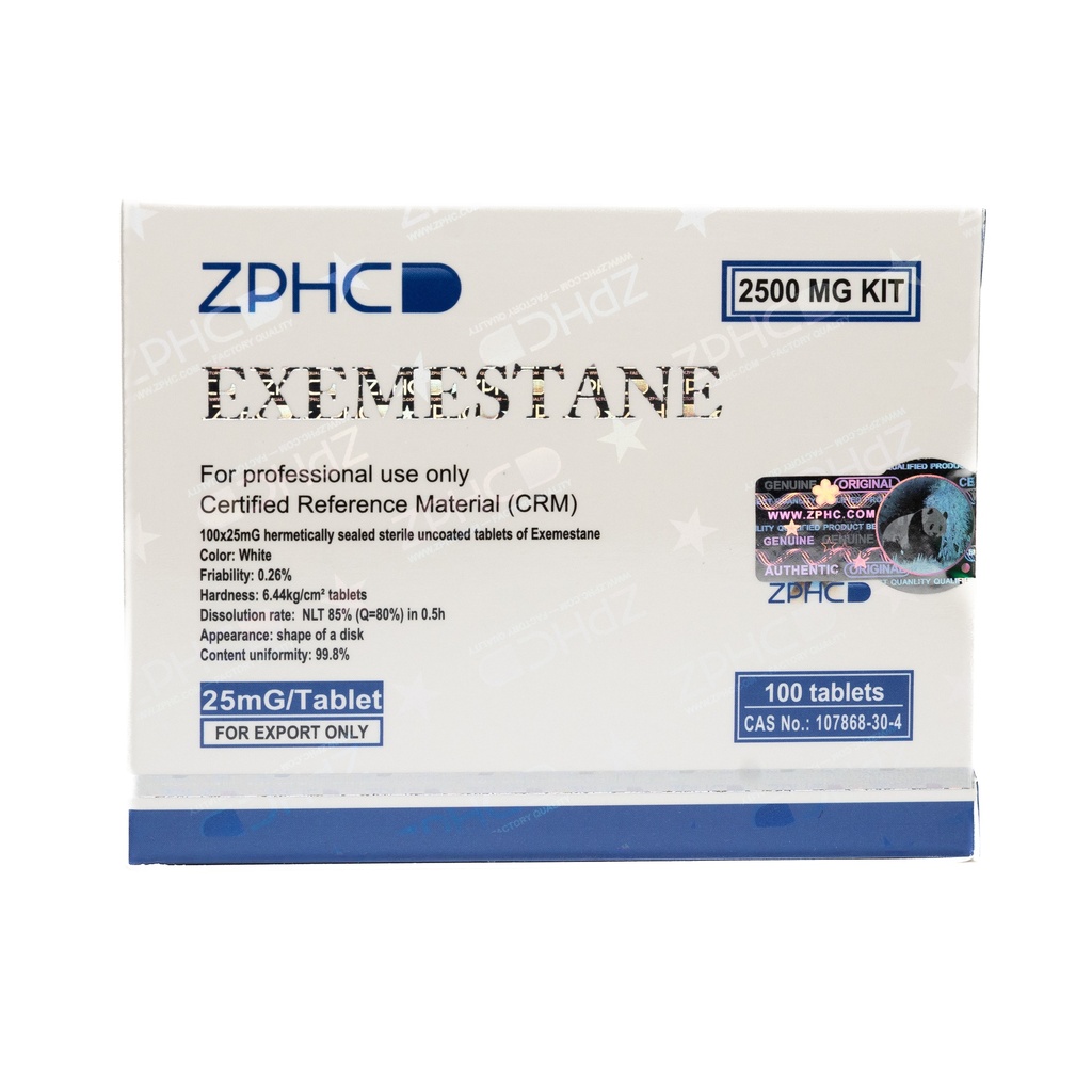 [002140199] EXEMESTANE - AROMASIN - 25 MG / pill - 100 Tablets Blisters Box  - ZPHC PHARMA